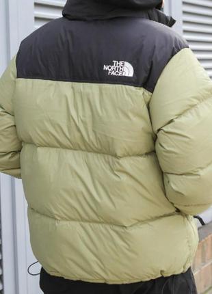 Пуховик tnf the north face 1996 nuptse jacket tumbleweed green2 фото