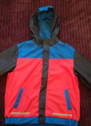 Дождевик, куртка демисезонная на флисе 116/122