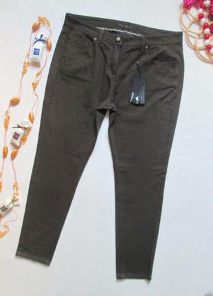 Шикарні стрейчеві джинси скінні батал кольору хакі autogreph marks & spencer 🍁🌹🍁