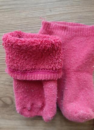 Шкарпетки ❄шкарпетки шкарпетки теплі зимові вязані на махрі махре теплие зимови зимові набір набір лот4 фото