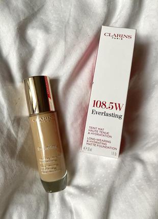 Clarins everlasting устойчивый тональный крем 108.5w