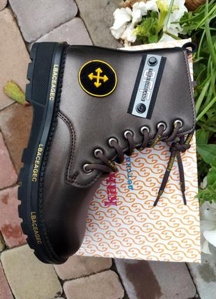 Круті демі черевики для дівчинки бренду канарейка3 фото