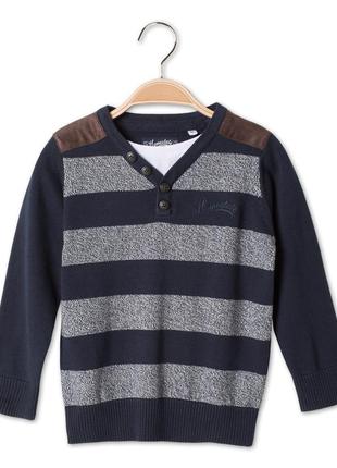 Хлопковый пуловер с обманкой c&amp;a