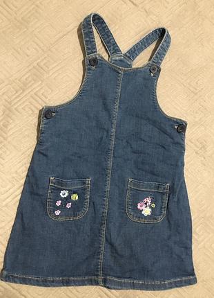 Джинсовый сарафанчик на девочку 4-5 лет