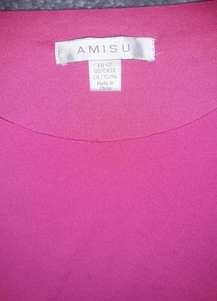 Малинове плаття amisu 42 р5 фото