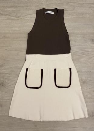 Спідниця zara віскоза