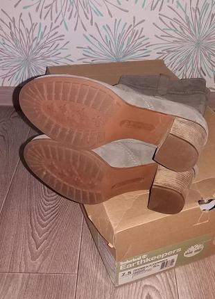Кожаные водонепроницаемые сапоги timberland, р. 37.5. в идеале7 фото