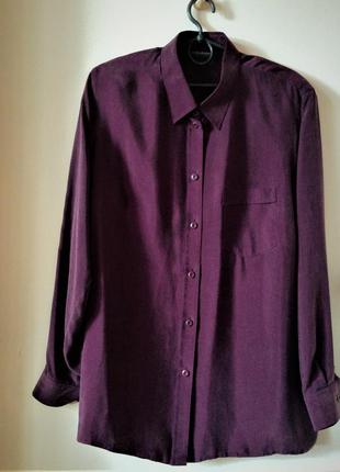 Довга сорочка вільного силуету. 100% купрій.