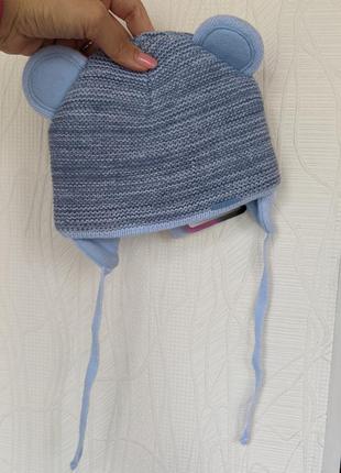 Зимняя шапка и шарф на малыша