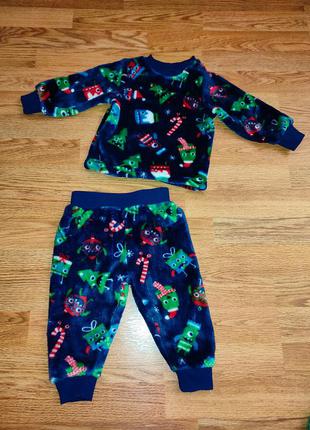 Махровая пижама домашний комплект кофта и штаны