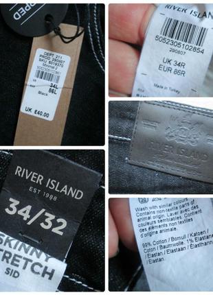 Шикарные плотные джинсы скинни с контрастной строчкой river island 🍁🌹🍁10 фото