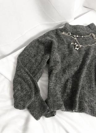 Теплий сірий светр 🤍🤍🤍