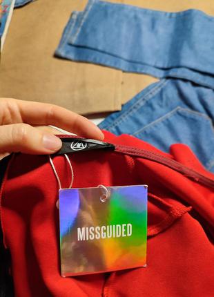 Missguided платье красное по фигуре карандаш футляр с длинным рукавом новое с переплётом и вырезом10 фото