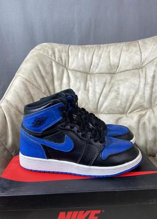 Кроссовки nike jordan 1 royal оригинал5 фото