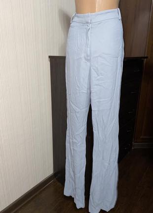 Серые классика брюки широкие прямые