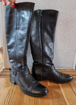 Черные классические кожаные сапоги от итальянского бренда lavorazione artigianale6 фото