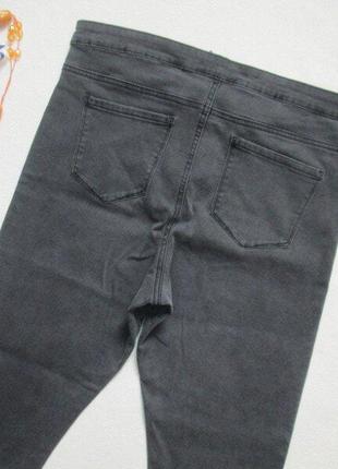 Суперовые стрейчевые джинсы скинни батал графит высокая посадка denim co 🍁🌹🍁4 фото