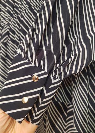 Роскошное шифоновое платье h&m с ассиметричным низом4 фото
