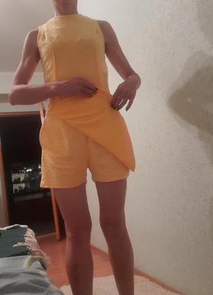 Крутий ромпер комбінезон шортики спідниця