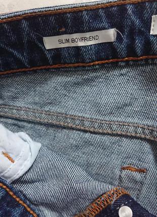 Крутые джинсы bershka (испания) оригинал, модель slim boyfriend с рваностями, р.326 фото