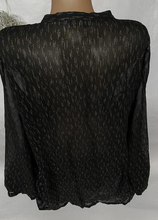 Шикарная чёрная рубашка люрекс2 фото