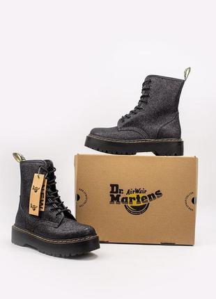 Ботильйони жіночі dr.martens jadon glitter (демі, без хутра)2 фото