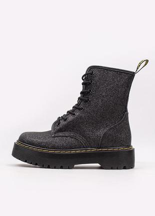 Ботильйони жіночі dr.martens jadon glitter (демі, без хутра)4 фото