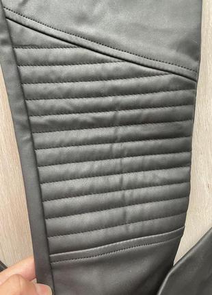 Кожаные брюки h&m p.364 фото