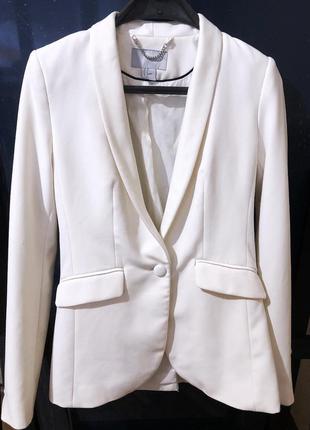 Белый пиджак блейзер3 фото