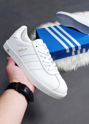 Жіночі кросівки adidas gazelle білі