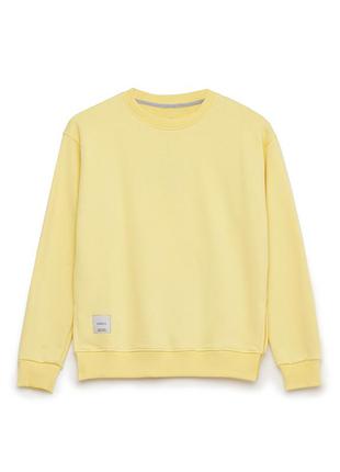 Женский хлопковый свитшот лимонного цвета chikiss cvs 003/005