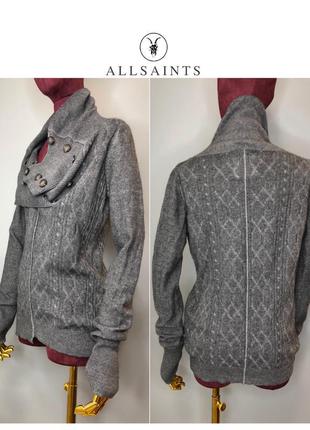 Тёплый вязаный свитер кашемировый овечья шерсть серый дизайнерский rundholz owens lang