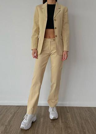 Винтажный вельветовый костюм пиджак и брюки2 фото