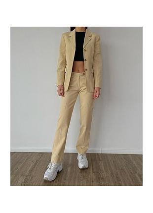 Винтажный вельветовый костюм пиджак и брюки