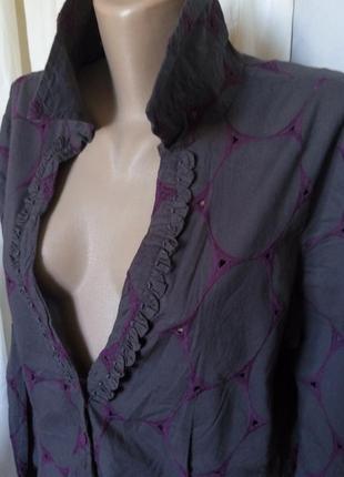 *батал*didi**шикарная блуза "шитье" разм 56пог-63см 03