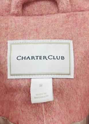 Charter club brushed wool blend coat пальто демі m l7 фото