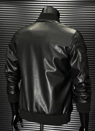 Чоловіча куртка з еко шкіри преміум2 фото