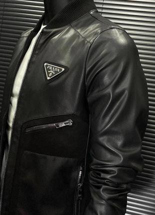 Чоловіча куртка з еко шкіри преміум3 фото