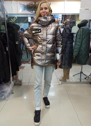 Модная женская зимняя куртка zlly супер качество2 фото