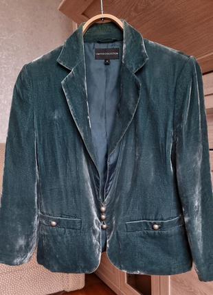 Красивый бархатный пиджак limited collection1 фото