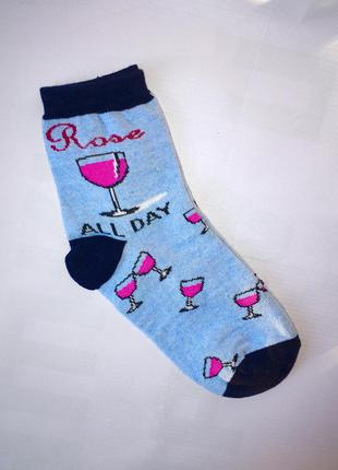 Носки носочки с рисунком узором высокие длинные женские жiночi шкарпетки2 фото