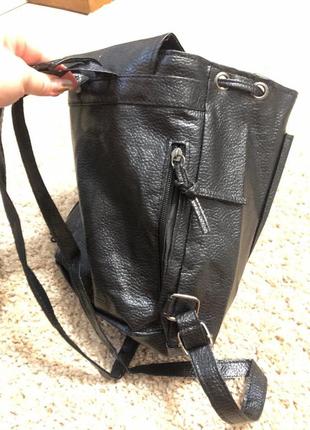 Чорний легкий рюкзак міський сумка2 фото
