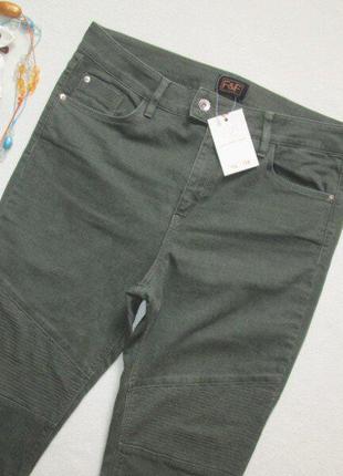 Шикарные стрейчевые джинсы скинни батал цвета хаки высокая посадка f&f 🍁🌹🍁2 фото