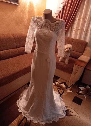 Шикарное свадебное платье chi chi london р.6