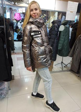 Модна жіноча зимова куртка zlly супер якість4 фото