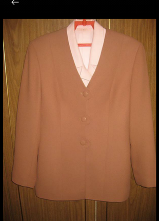 Пиджак коричневый1 фото