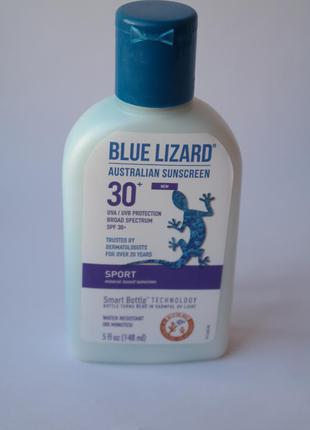 Австралийский солнцезащитный крем blue lizard original sport sunscreen spf 30 plus