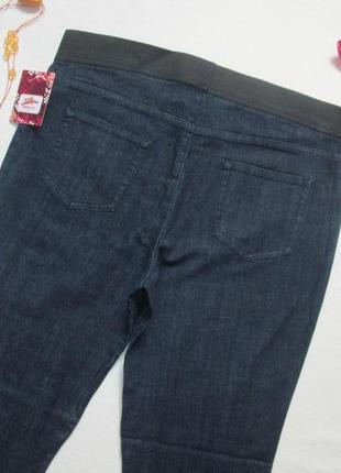 Суперові джинси джеггінси батал кольору індиго на резинці joe brouns 🍁🌹🍁4 фото