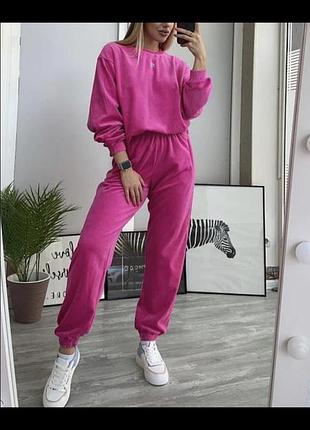 Велюровый костюм женский штаны и кофта