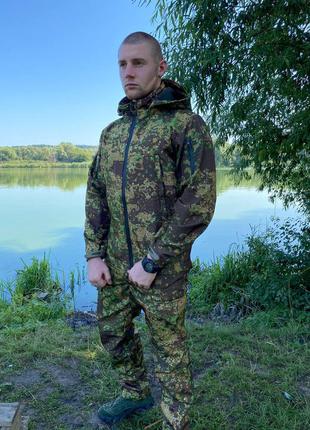 Костюм soft shell ukr-tec «ліс» green zond. костюм ліс